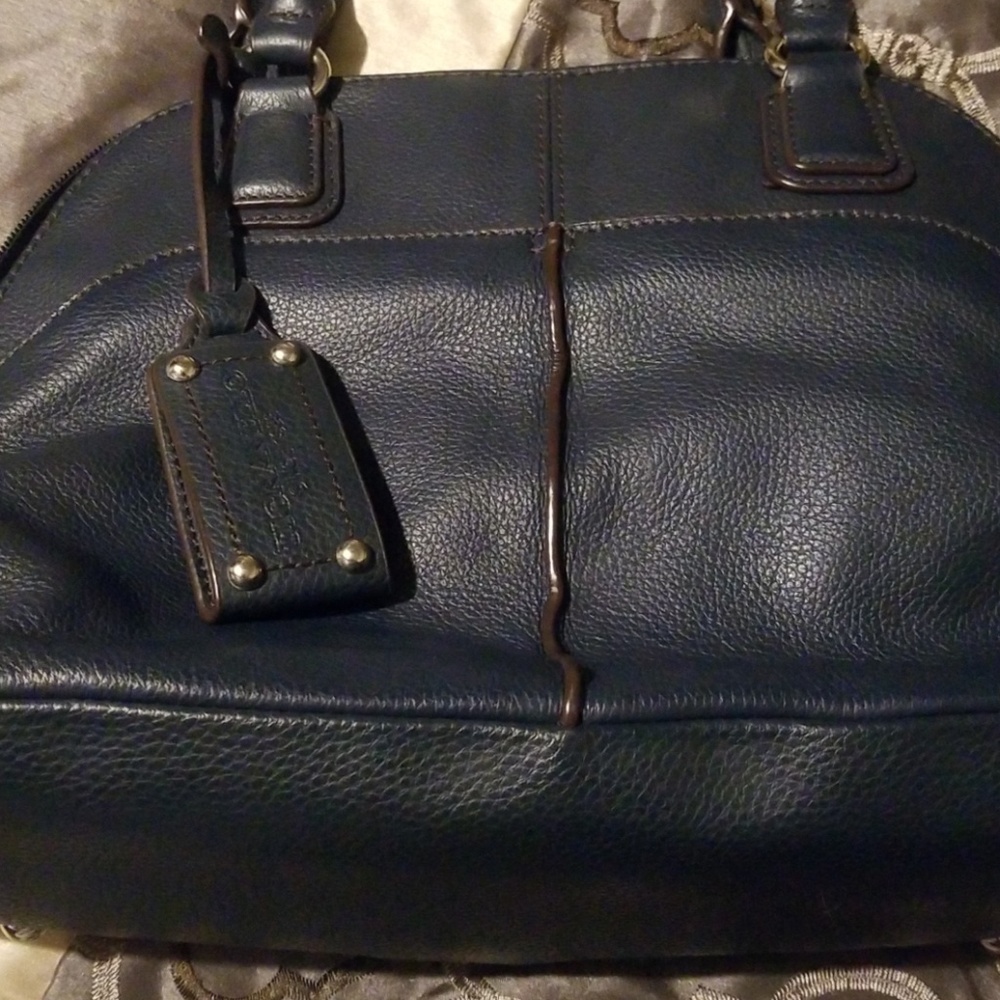 Blue Tignanello shoulder handbag